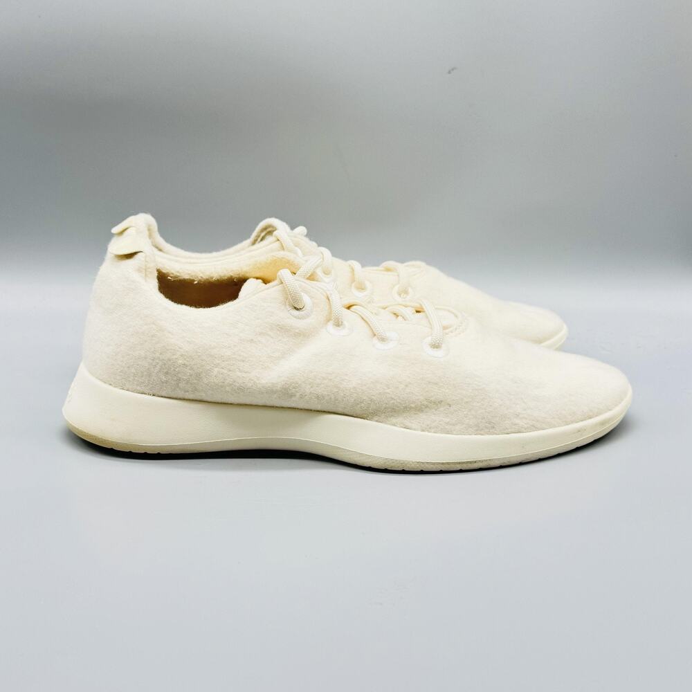 Allbirds Shoes Mens 12 Cream Merino Wool Runners Lace Up Casual Athletic Sneaker